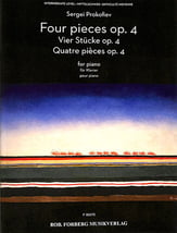 Four Pieces Op. 4 piano sheet music cover